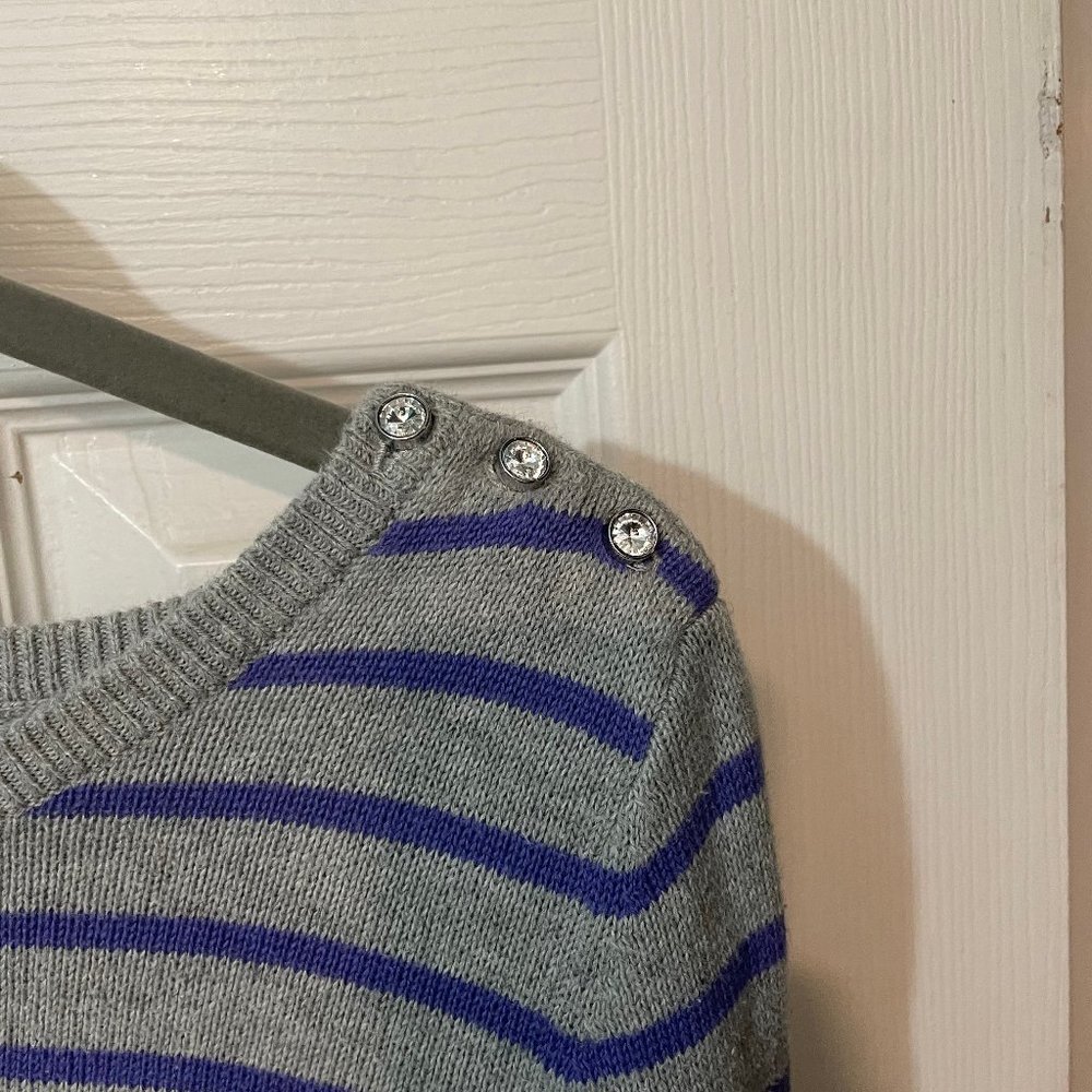 Girs GAP gray and purple sweater dress - Picture 4 of 4